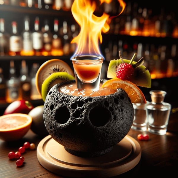 Flaming Volcano Cocktail Recipe How to Make a Flaming Volcano